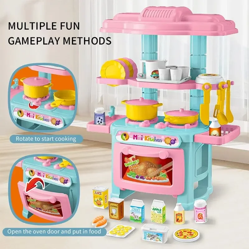 Kids Outdoor Kitchen Accessories - Mini Kitchen Counter Play Set DIY