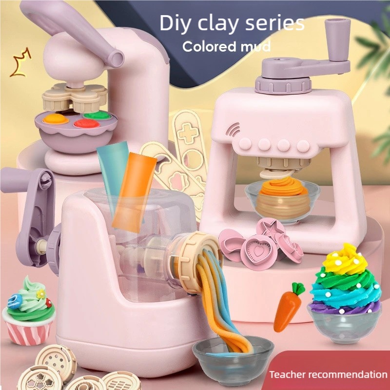Kids Outdoor Kitchen Accessories - Toddler DIY Clay Craft Set, Noodle