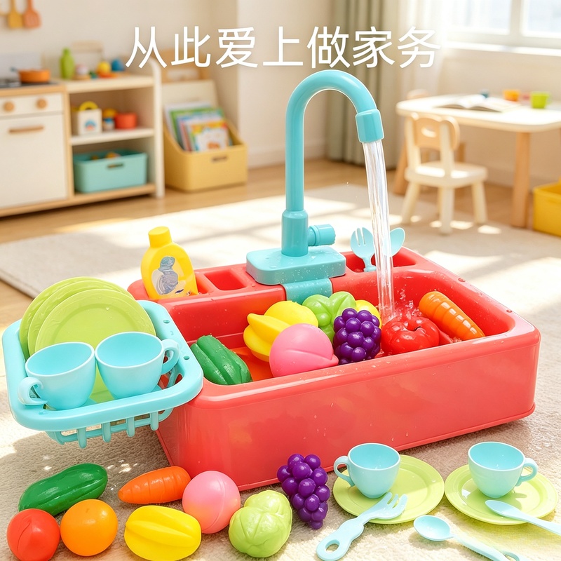 Kitchen Toy Plastic Dish‑Wash  - Kids Outdoor Kitchen Accessories review and price