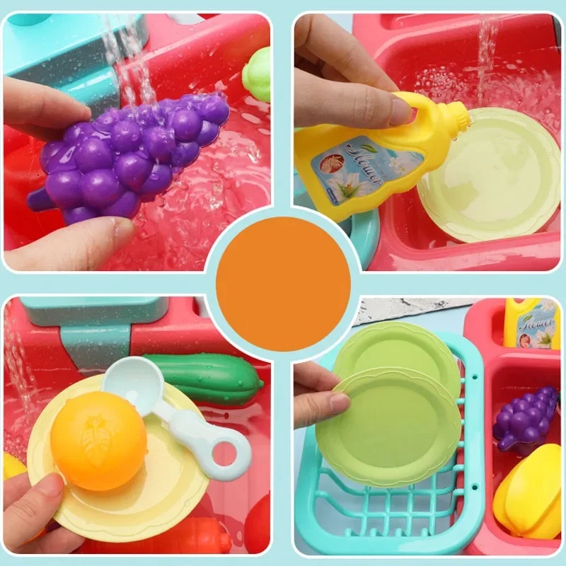 Kitchen Toy Plastic Dish‑Wash  - Kids Outdoor Kitchen Accessories review and price