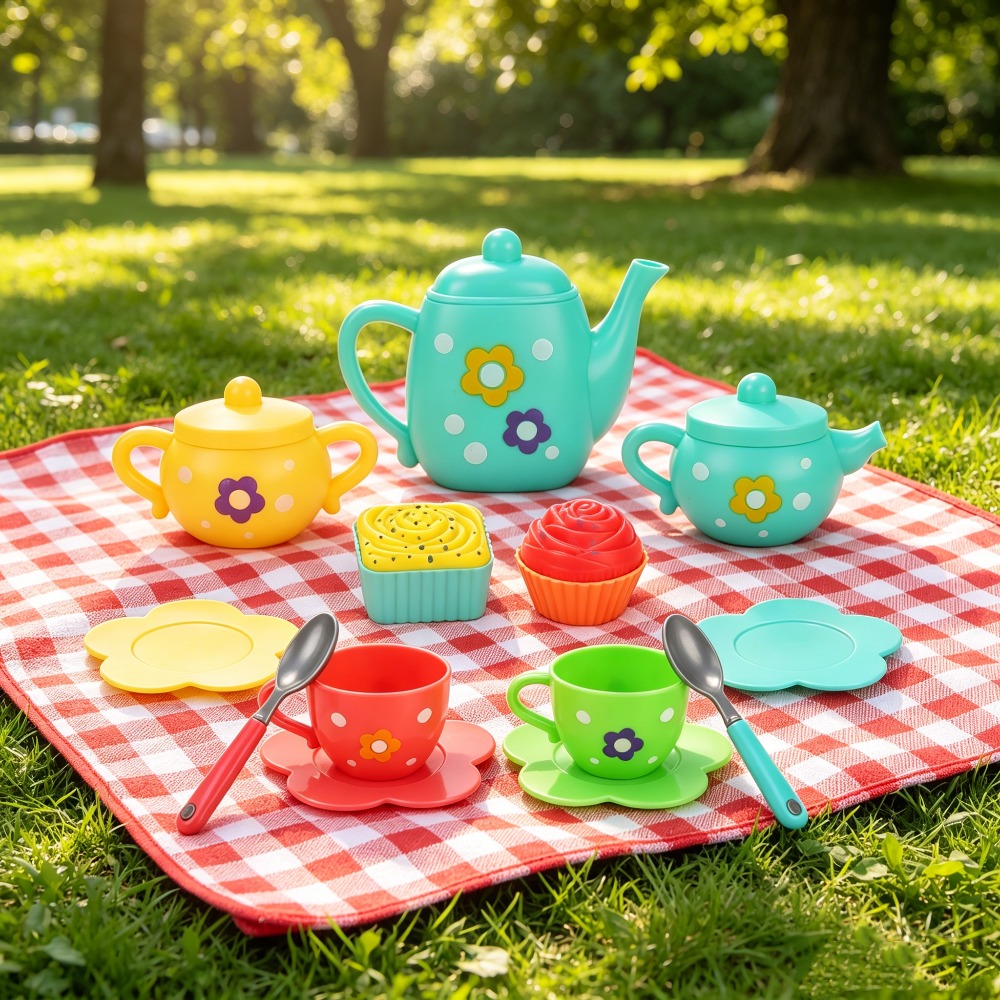13Pcs Kids Toy Tea, Pretend Pl - Kids Outdoor Kitchen Accessories review and price