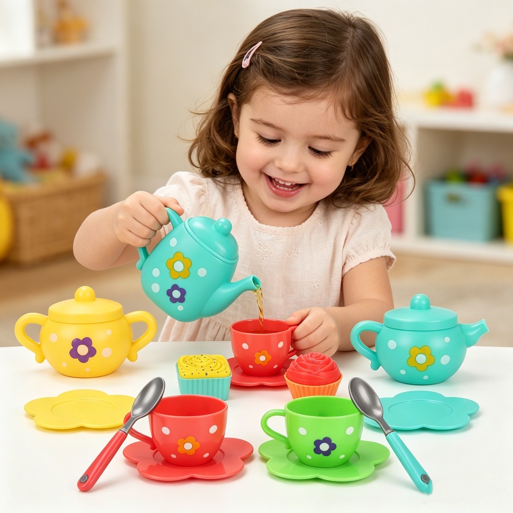 13Pcs Kids Toy Tea, Pretend Pl - Kids Outdoor Kitchen Accessories review and price