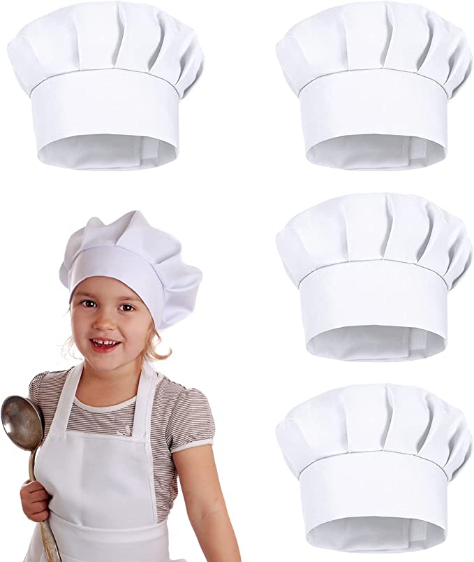 4PCS White Party Cap Hat Costu - Kids Outdoor Kitchen Accessories review and price